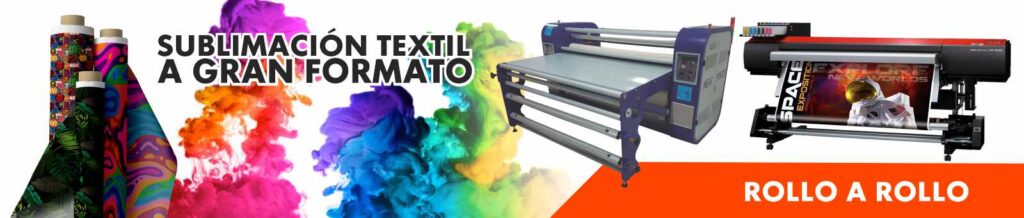 Sublimación textil rollo a rollo – Publicoser